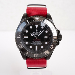 Швейцарський годинник Rolex Deepsea 44 Pro Hunter Single Red Military Limited Edition of 100