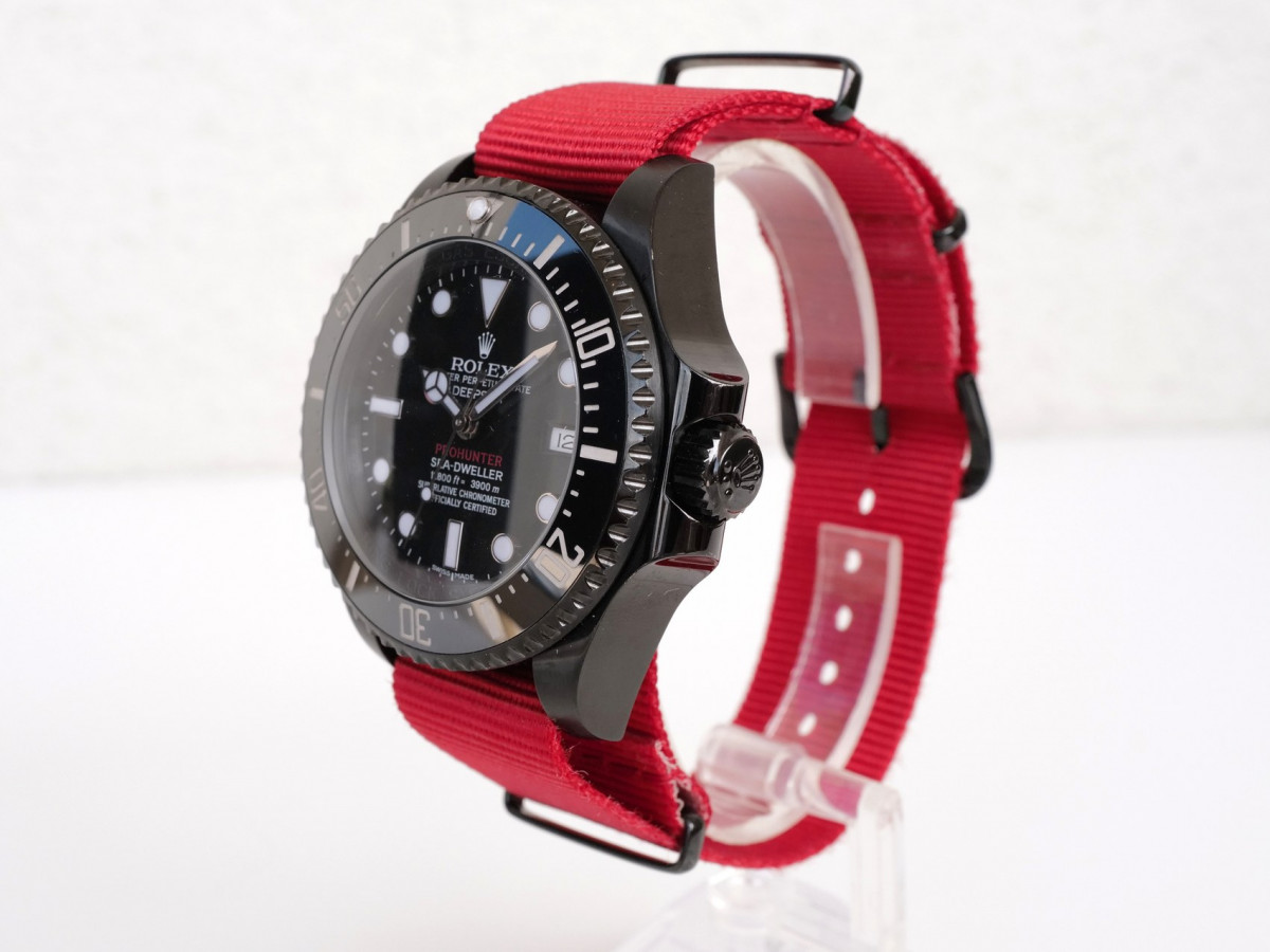 Швейцарские часы Rolex Deepsea 44 Pro Hunter Single Red Military Limited Edition of 100