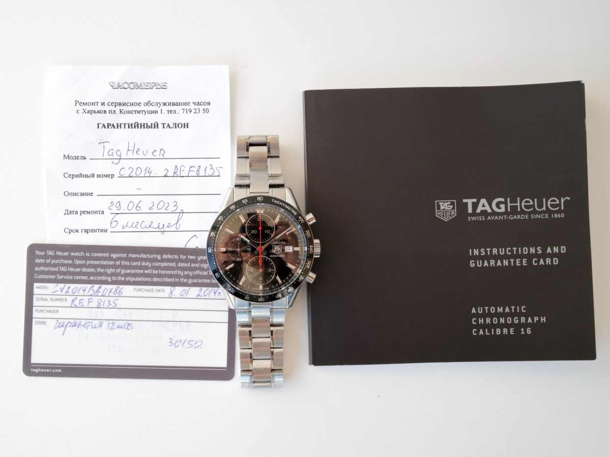 Швейцарський годинник Tag Heuer Carrera Automatic Chronograph Tachymeter