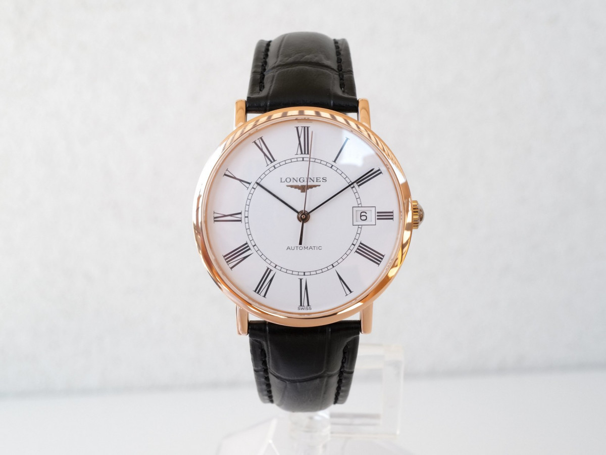 Швейцарський годинник Longines Elegant 18k Rose Gold White Dial 37
