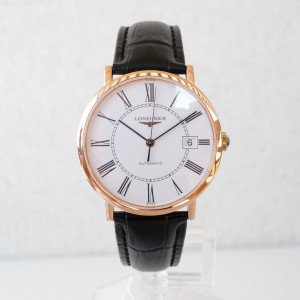Швейцарський годинник Longines Elegant 18k Rose Gold White Dial 37