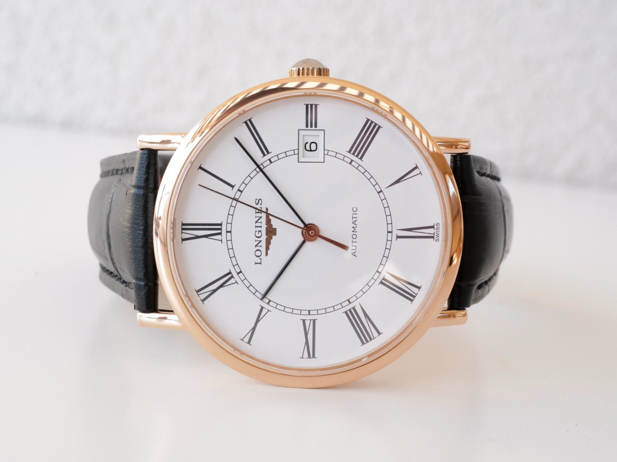 Швейцарський годинник Longines Elegant 18k Rose Gold White Dial 37