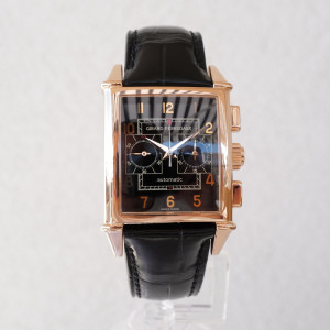 Швейцарський годинник Girard Perregaux Vintage 1945 Chronograph 18K Rose Gold Black Dial