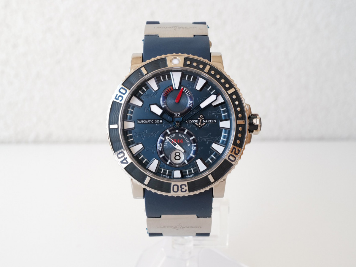 Швейцарские часы Ulysse Nardin Maxi Marine Titanium Diver Hammerhead Shark Limited Edition