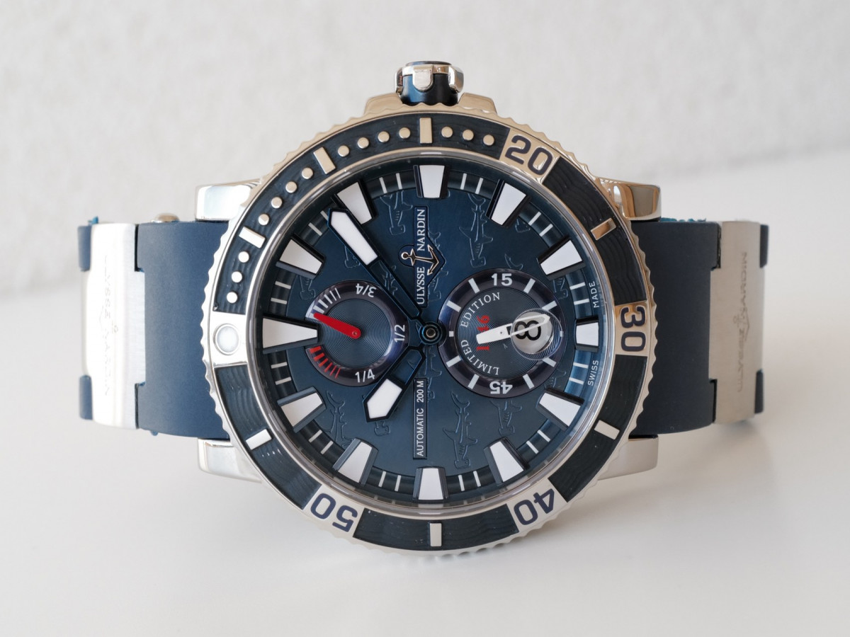 Швейцарские часы Ulysse Nardin Maxi Marine Titanium Diver Hammerhead Shark Limited Edition