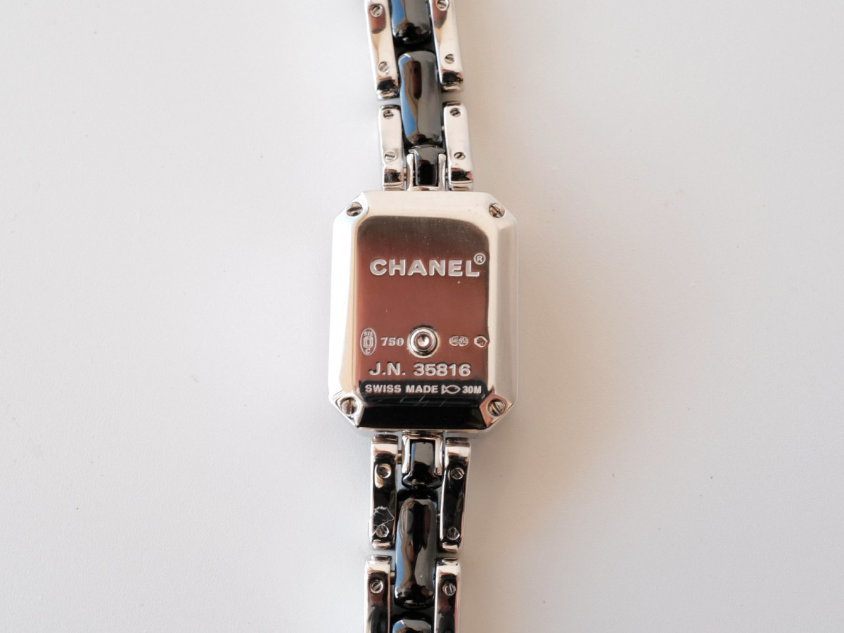 Swiss watch Chanel Premiere Black Ceramic 18k White Gold Diamonds Set