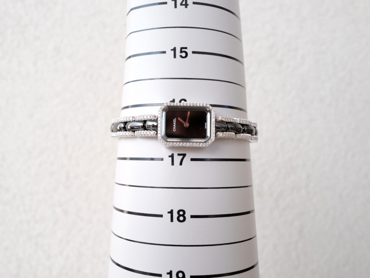 Swiss watch Chanel Premiere Black Ceramic 18k White Gold Diamonds Set