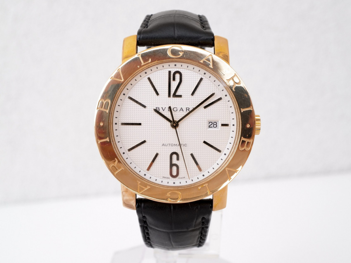 Швейцарський годинник Bulgari Diagono XL 18K Yellow Gold White Dial 42