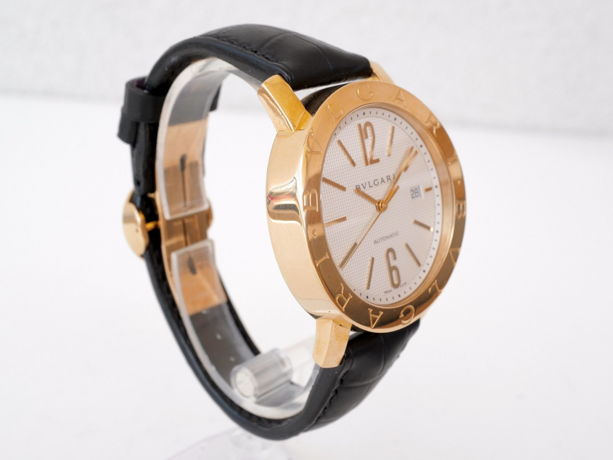 Швейцарський годинник Bulgari Diagono XL 18K Yellow Gold White Dial 42