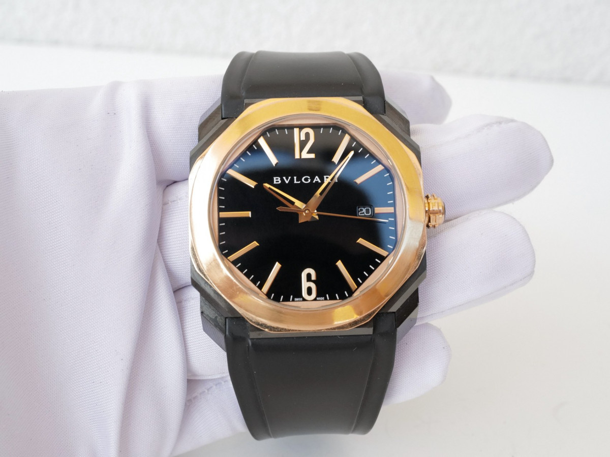 Швейцарський годинник Bulgari Octo 18k Rose Gold Bezel 41