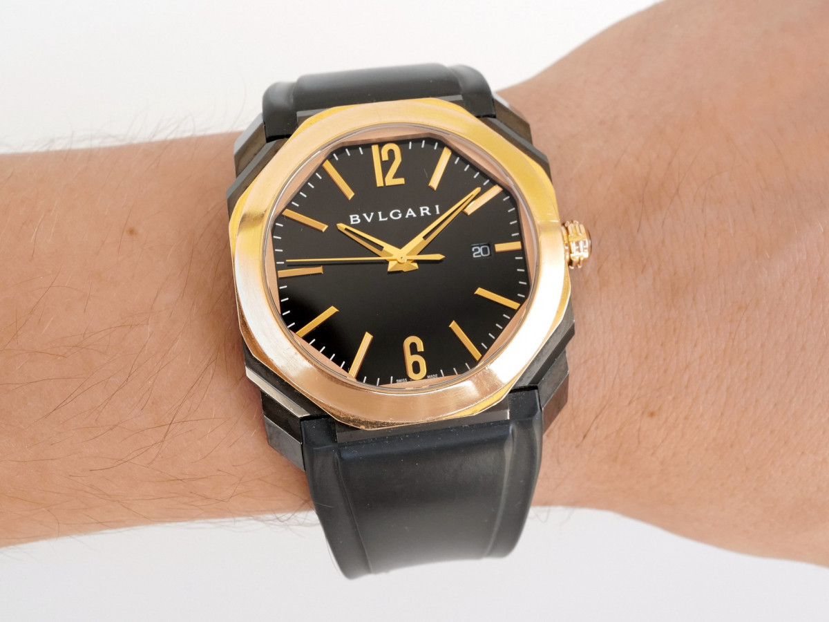 Швейцарський годинник Bulgari Octo 18k Rose Gold Bezel 41