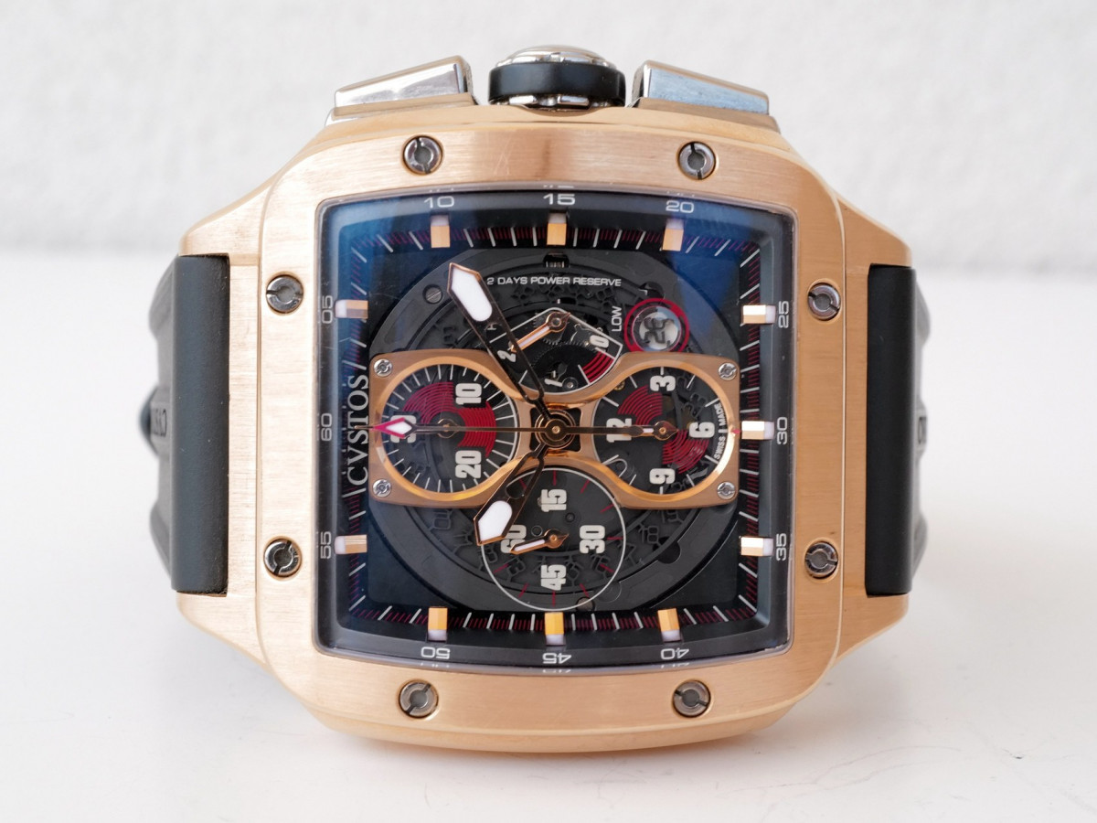 Швейцарские часы Cvstos Evosquare 50 18K Rose Gold Chronograph