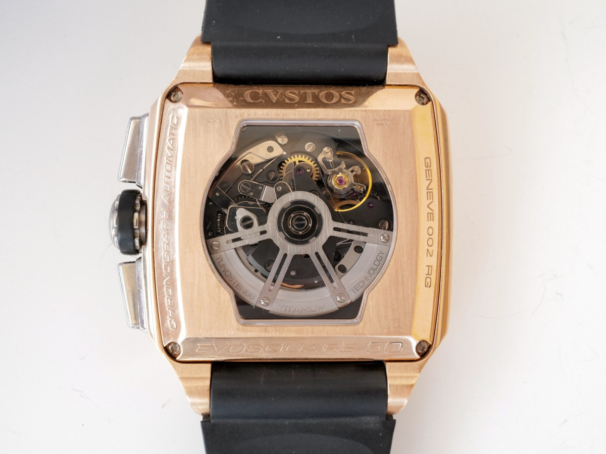 Швейцарские часы Cvstos Evosquare 50 18K Rose Gold Chronograph