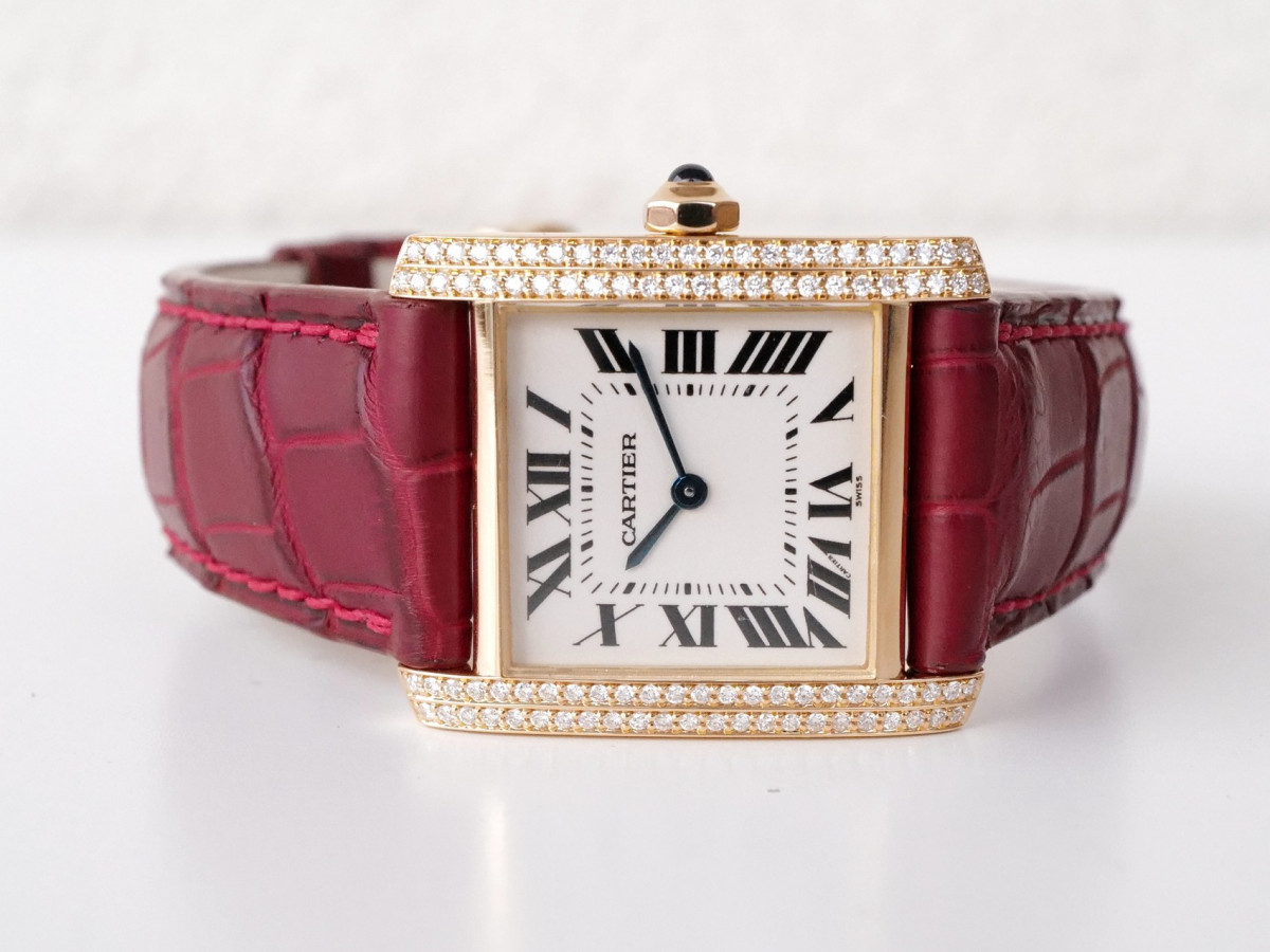 Швейцарские часы Cartier Tank Francaise Quartz 18K Yellow Gold Diamonds