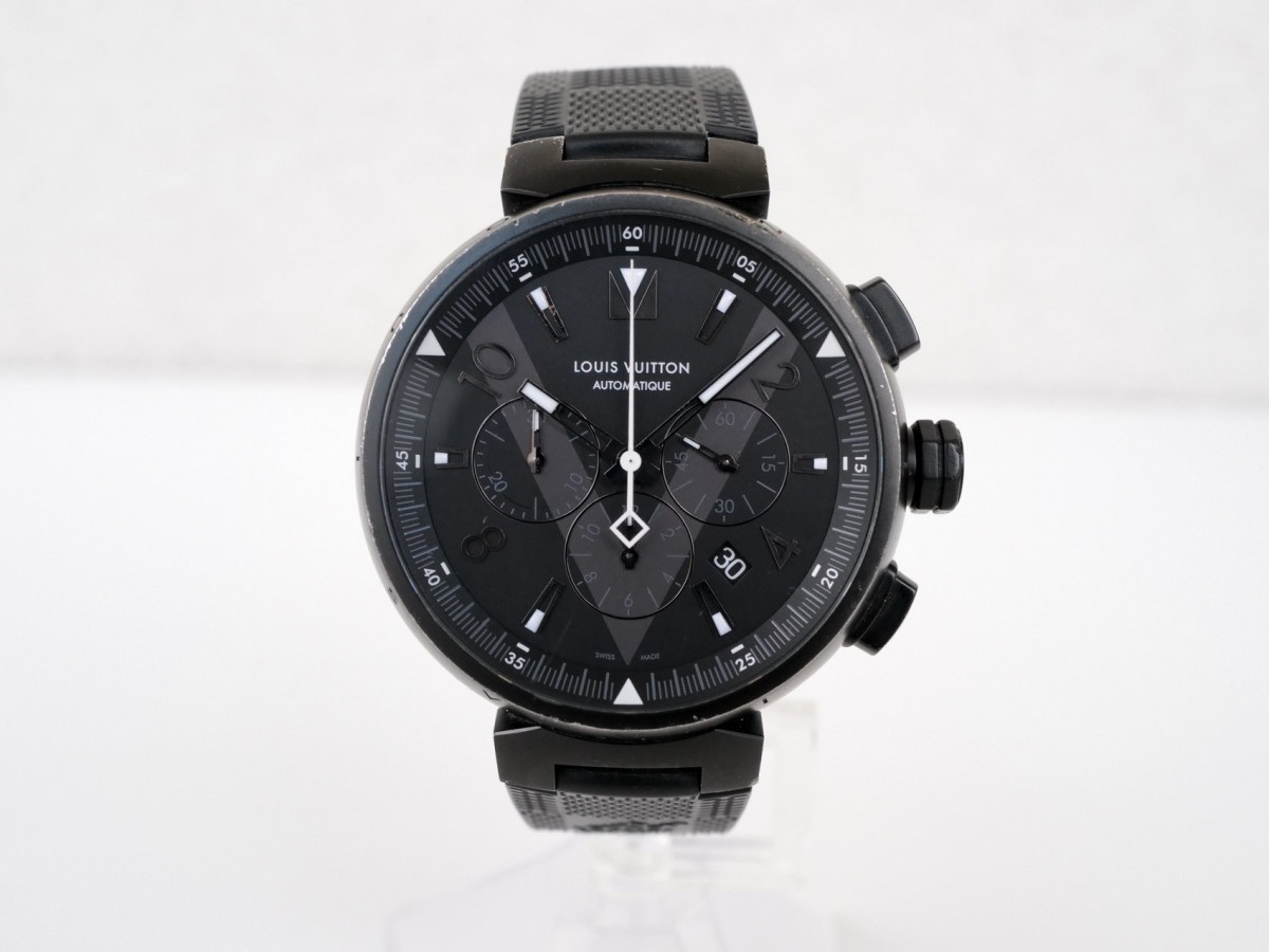 Швейцарський годинник Louis Vuitton Tambour All Black Chronograph 46