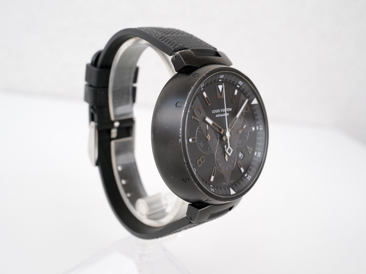 Швейцарський годинник Louis Vuitton Tambour All Black Chronograph 46