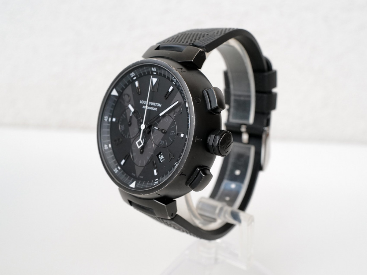 Швейцарський годинник Louis Vuitton Tambour All Black Chronograph 46