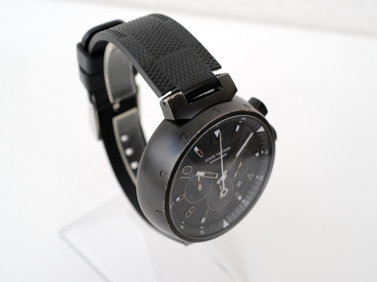 Швейцарський годинник Louis Vuitton Tambour All Black Chronograph 46