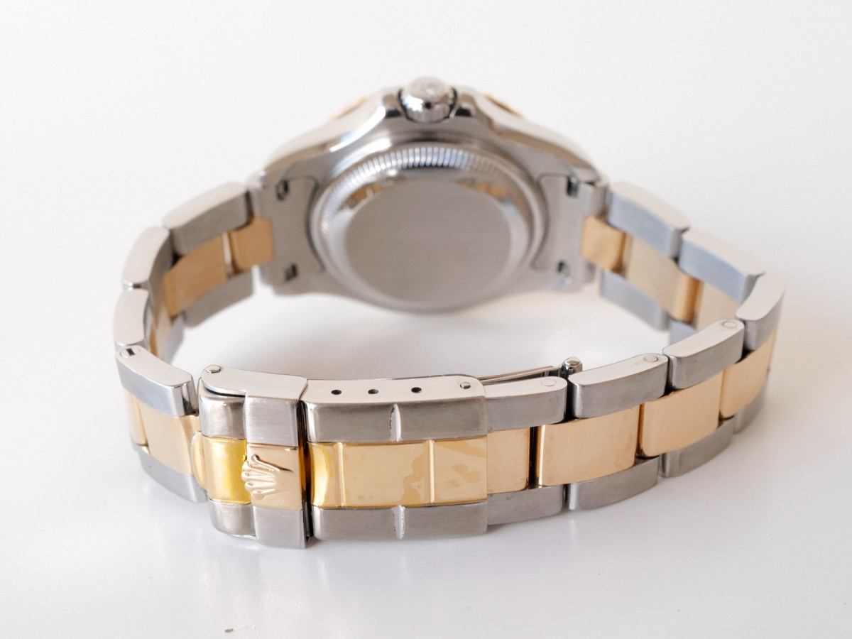 Швейцарський годинник Rolex Yacht Master Lady 29 Yellow Gold Steel White Dial