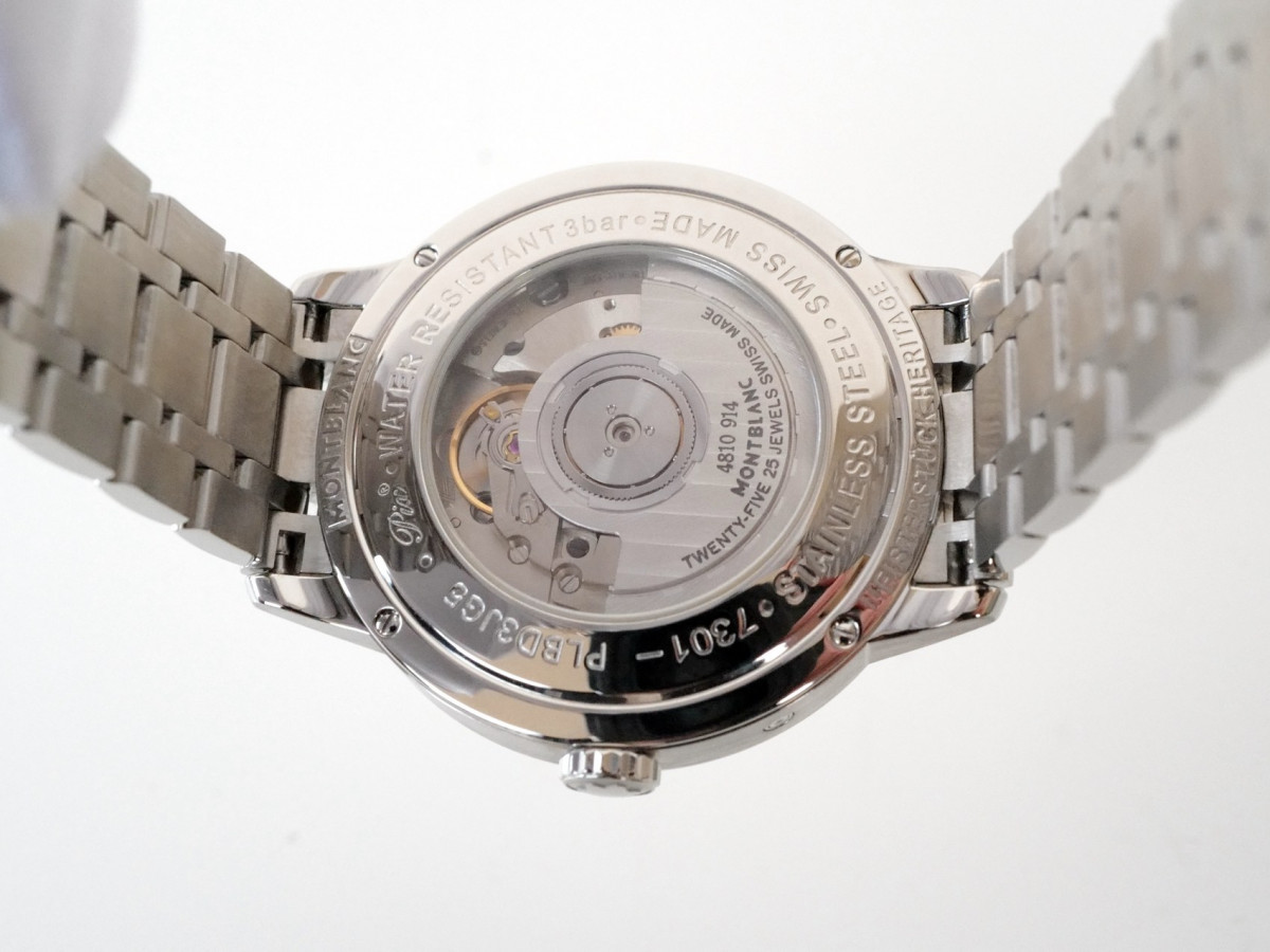 Swiss watch Montblanc Heritage 39 Spirit Moonphase Silver Dial Automatic