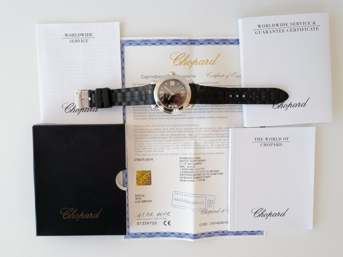 Швейцарские часы Chopard Happy Sport Round Quartz 36