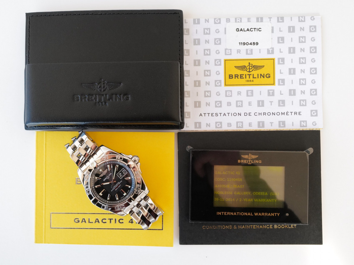 Швейцарський годинник Breitling Galactic 41 Black Dial