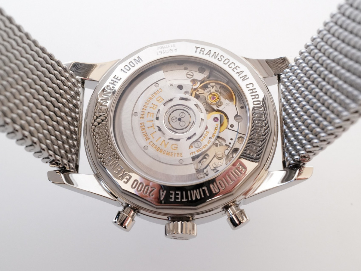 Швейцарський годинник Breitling Transocean Chronograph Blue Dial 43 Limited Edition