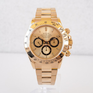Швейцарський годинник Rolex Daytona Zenith 18K Yellow Gold Chronograph Champagne Dial