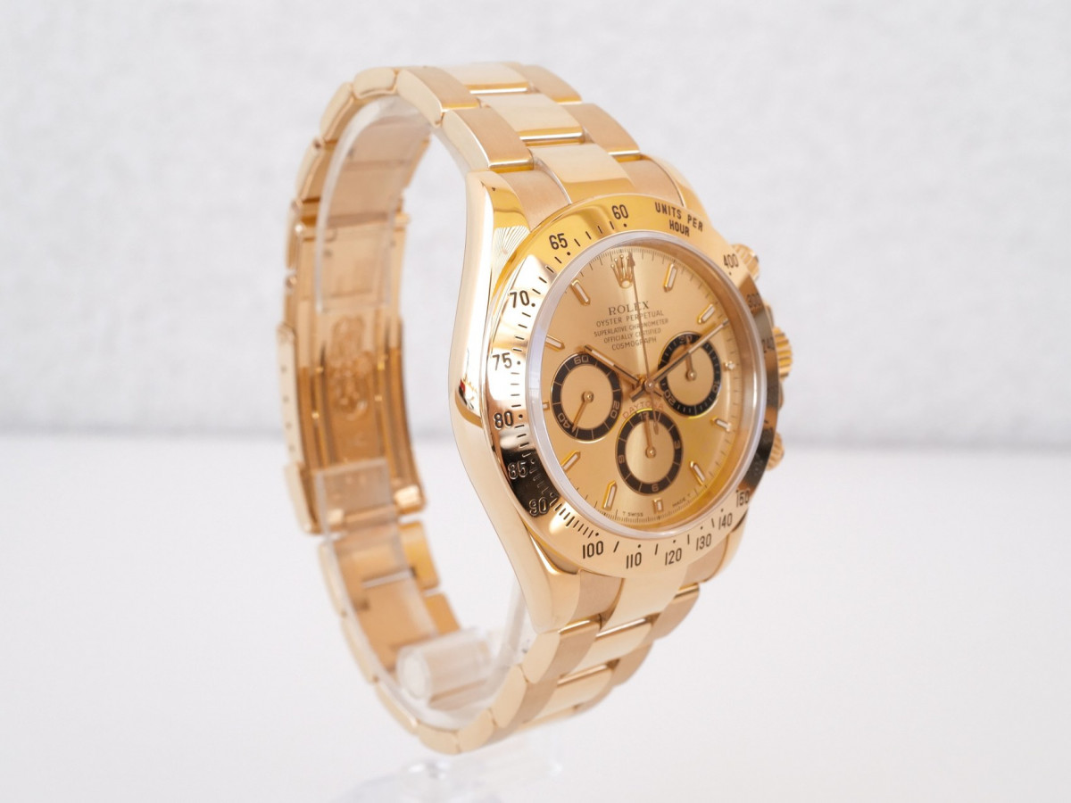 Швейцарський годинник Rolex Daytona Zenith 18K Yellow Gold Chronograph Champagne Dial