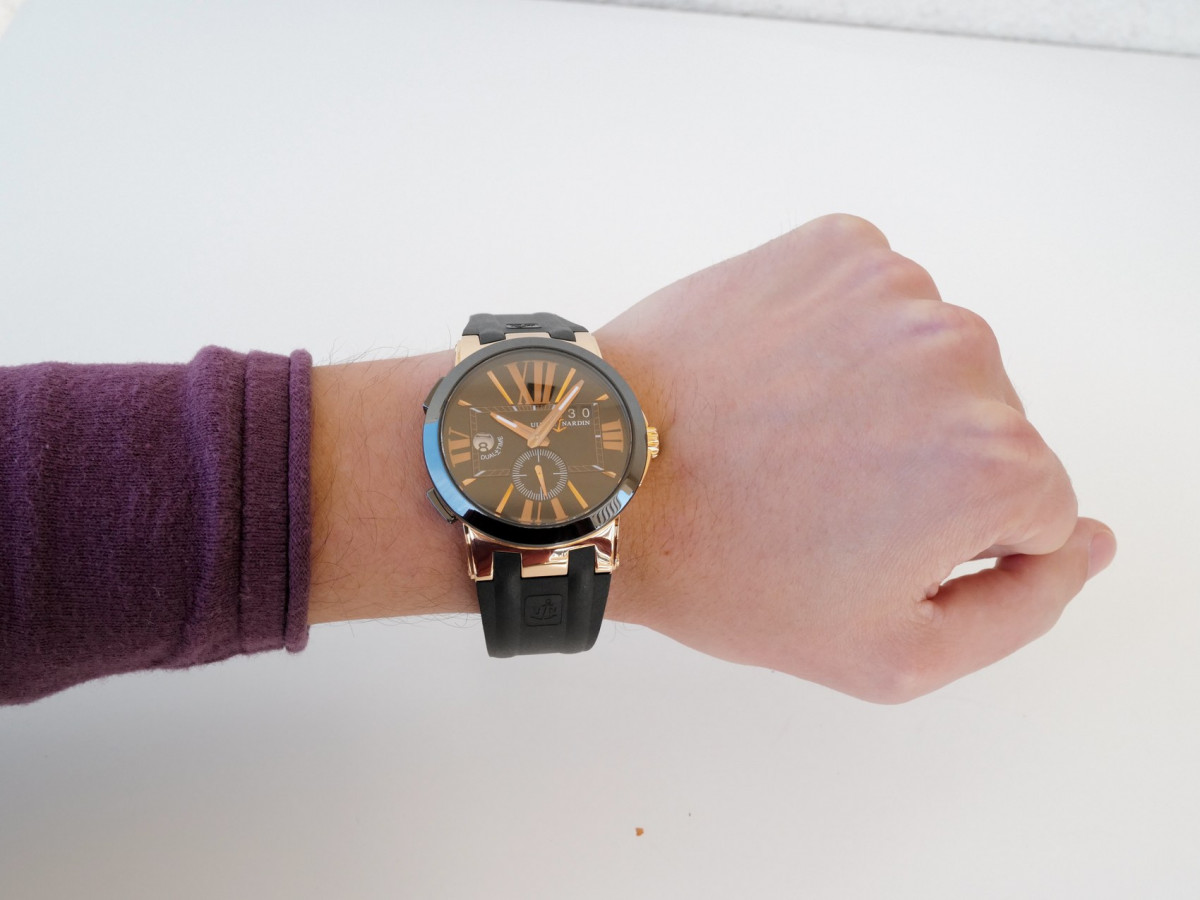 Швейцарские часы Ulysse Nardin Executive Dual Time 43 18K Rose Gold