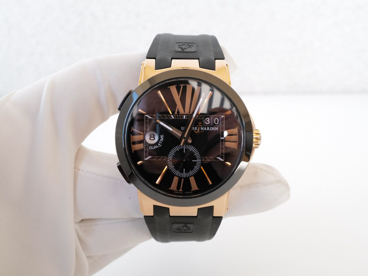 Швейцарские часы Ulysse Nardin Executive Dual Time 43 18K Rose Gold