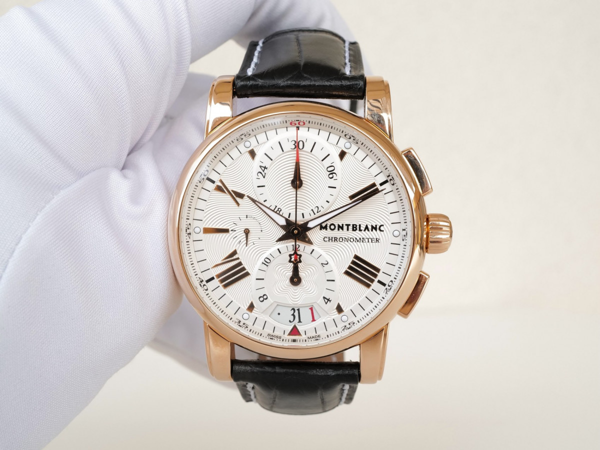 Швейцарський годинник Montblanc Star Chronograph 18k Rose Gold 44