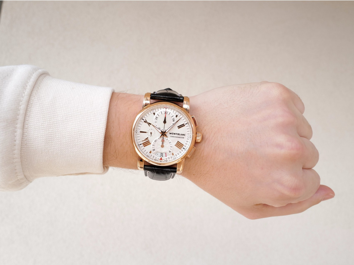 Швейцарський годинник Montblanc Star Chronograph 18k Rose Gold 44