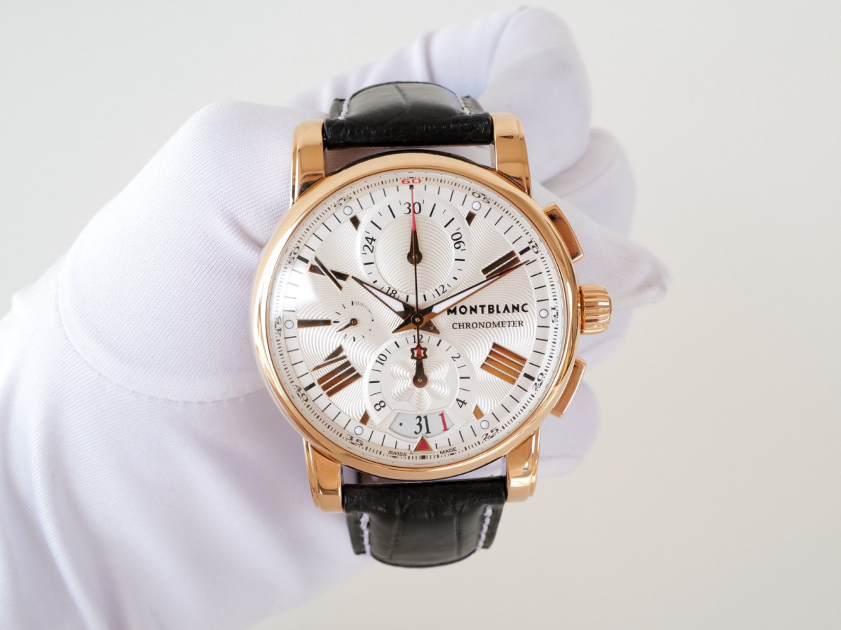 Швейцарський годинник Montblanc Star Chronograph 18k Rose Gold 44