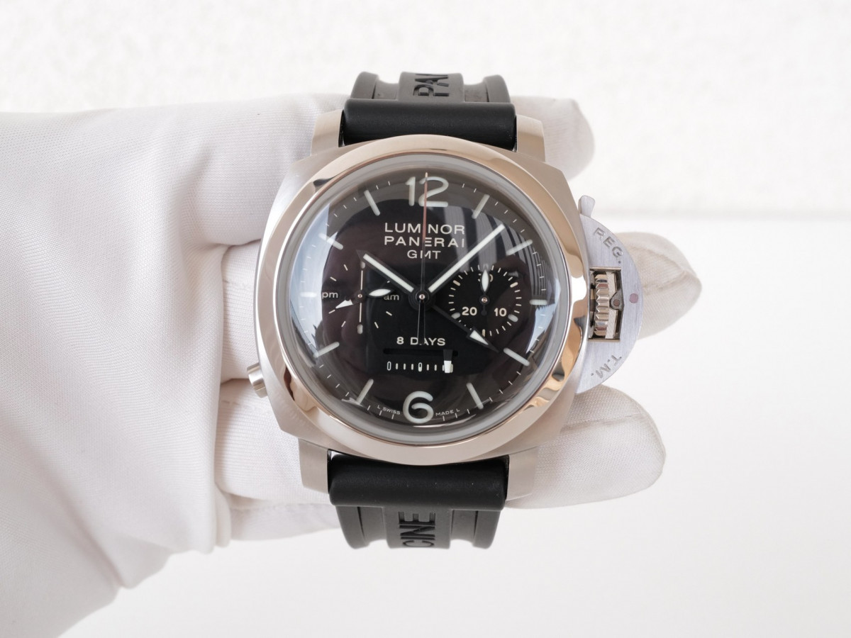 Швейцарський годинник Panerai Luminor 1950 8 Days Chrono Monopulsante GMT 44 Limited Edition