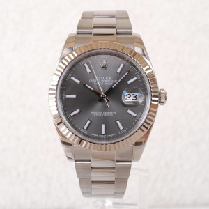 Швейцарские часы Rolex Datejust 41 Oyster Rhodium Dial
