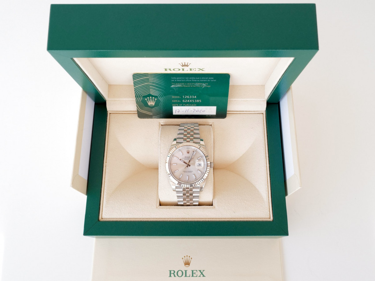 Швейцарський годинник Rolex Datejust 41 Silver Dial Jubilee