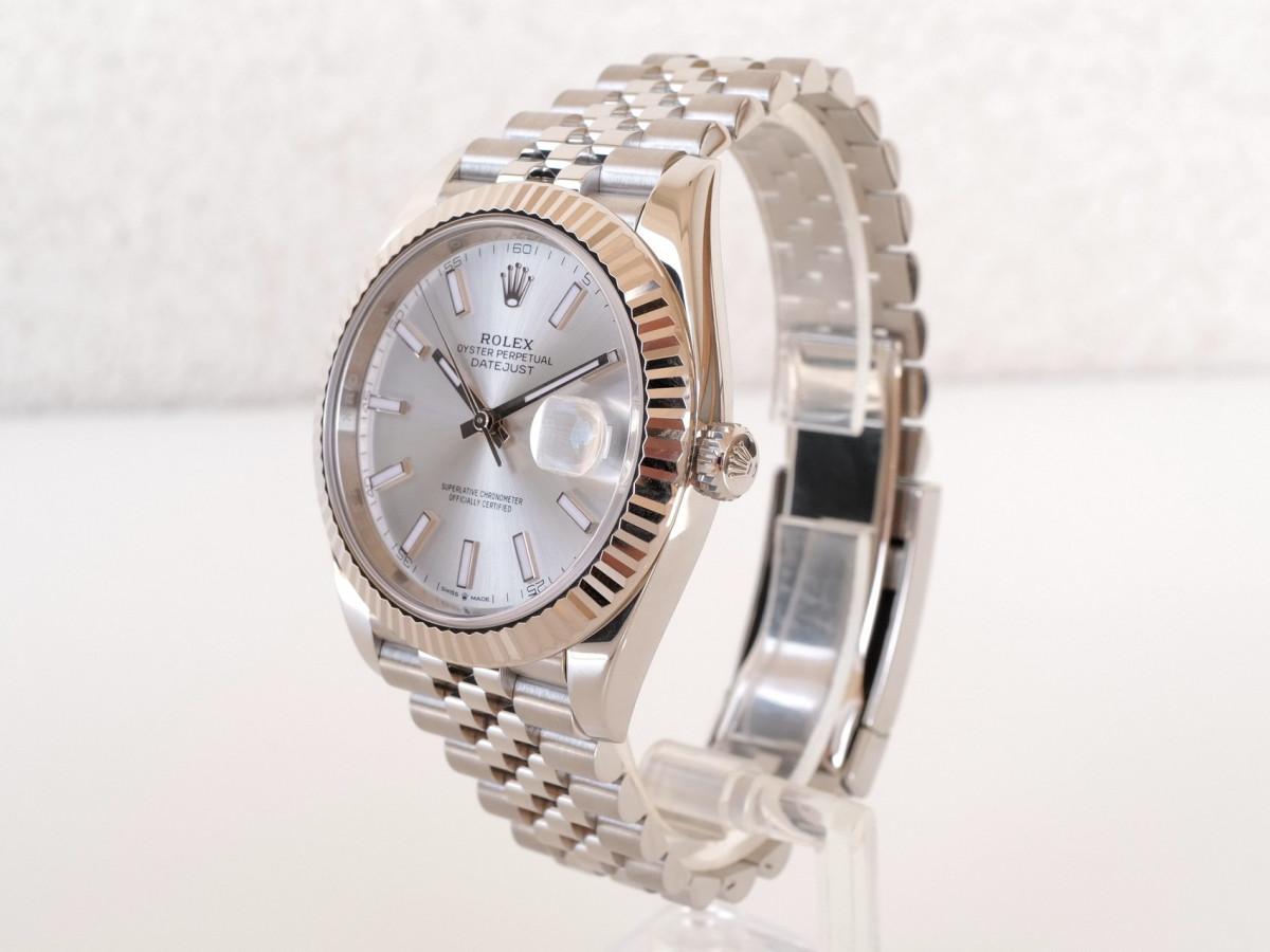 Швейцарський годинник Rolex Datejust 41 Silver Dial Jubilee