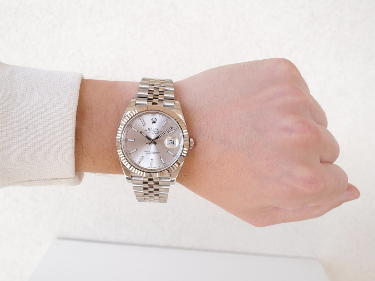 Швейцарський годинник Rolex Datejust 41 Silver Dial Jubilee