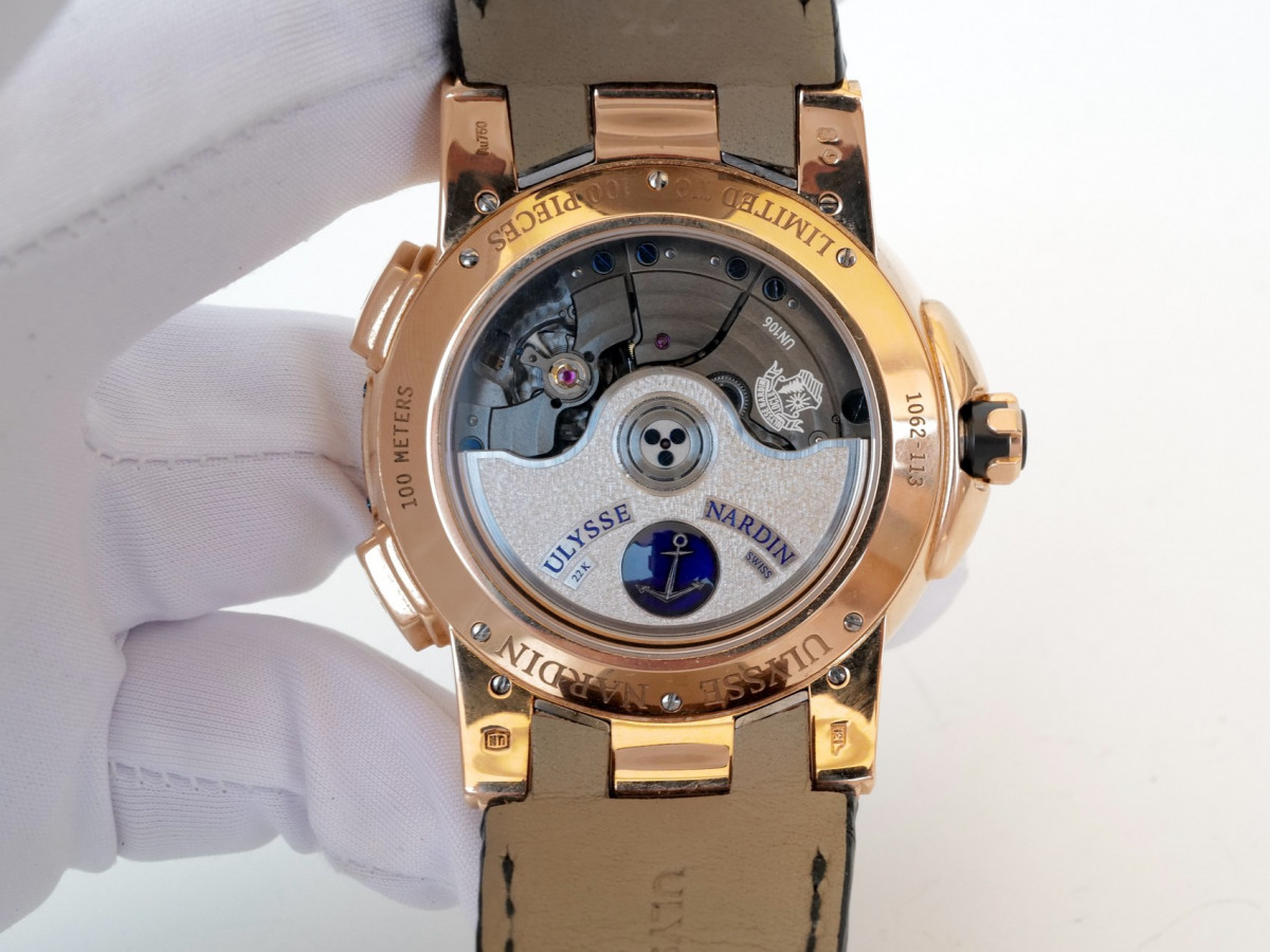 Швейцарские часы Ulysse Nardin Classico Complications Executive Moonstruck Worldtimer Limited Edition 18K Rose Gold 46