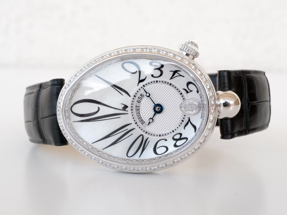 Swiss watch Breguet Reine de Naples 18K White Gold MOP Diamond Dial