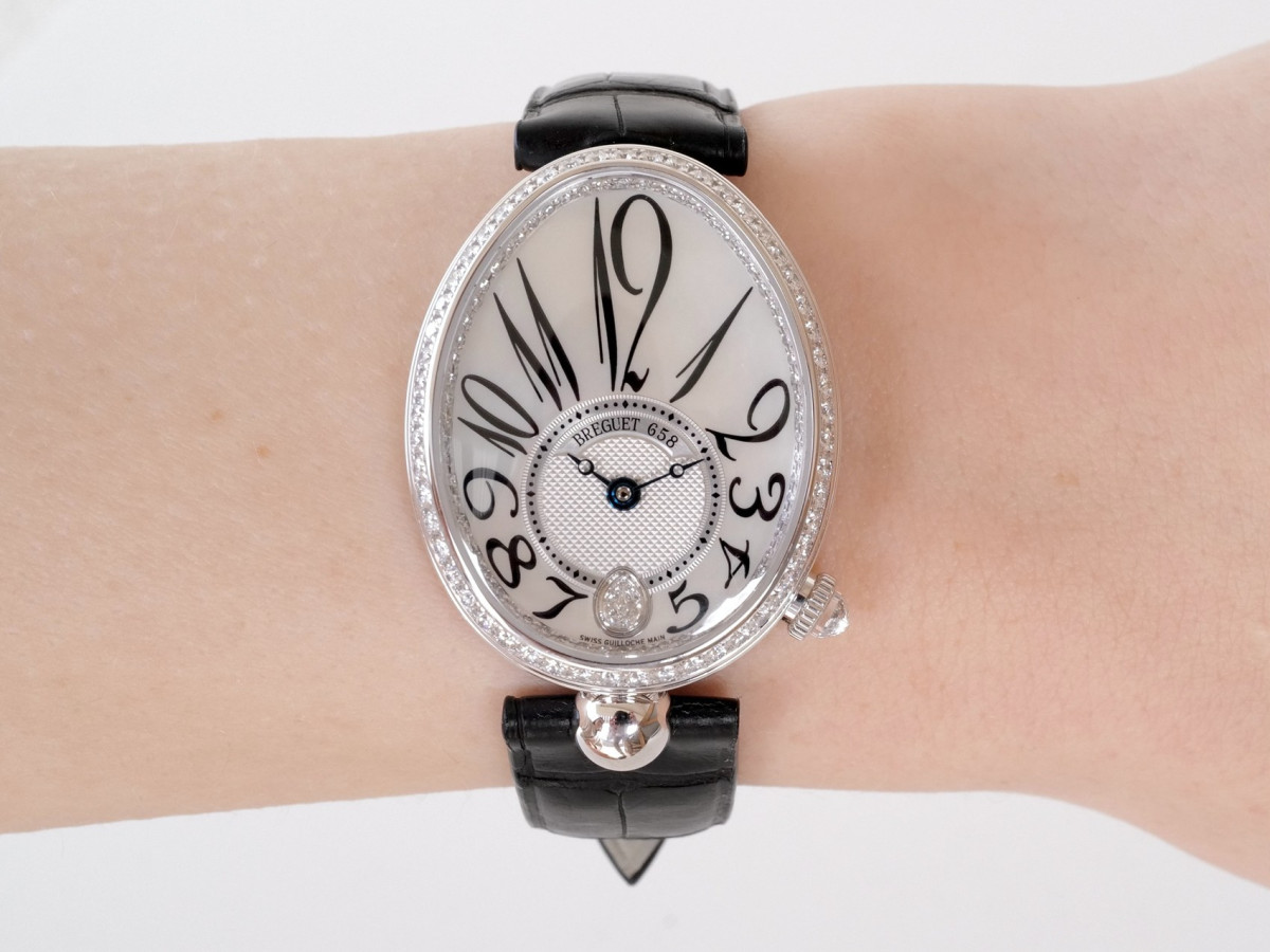 Swiss watch Breguet Reine de Naples 18K White Gold MOP Diamond Dial