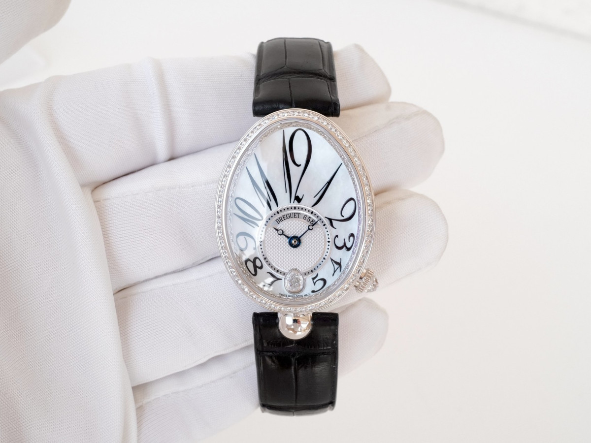 Swiss watch Breguet Reine de Naples 18K White Gold MOP Diamond Dial