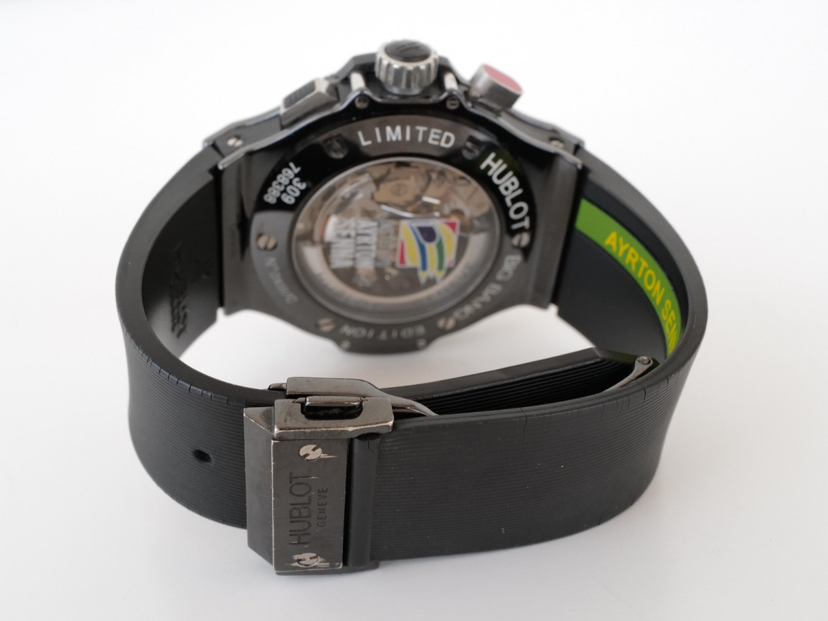 Швейцарские часы Hublot Big Bang 44 Ayrton Senna Double Chronograph Power Reserve Limited Edition of 500