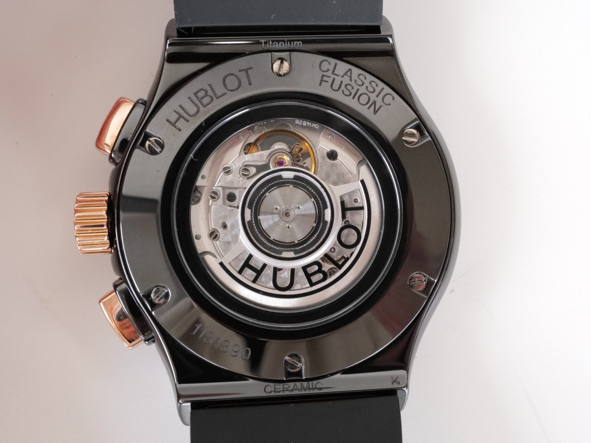 Швейцарские часы Hublot Classic Fusion Chronograph 45 Ceramic 18K Rose Gold