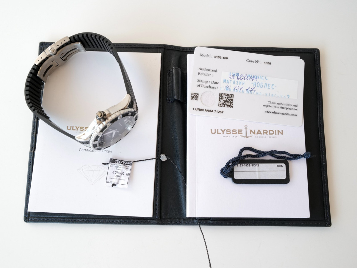 Швейцарские часы Ulysse Nardin Lady Diver Black Diamond Dial