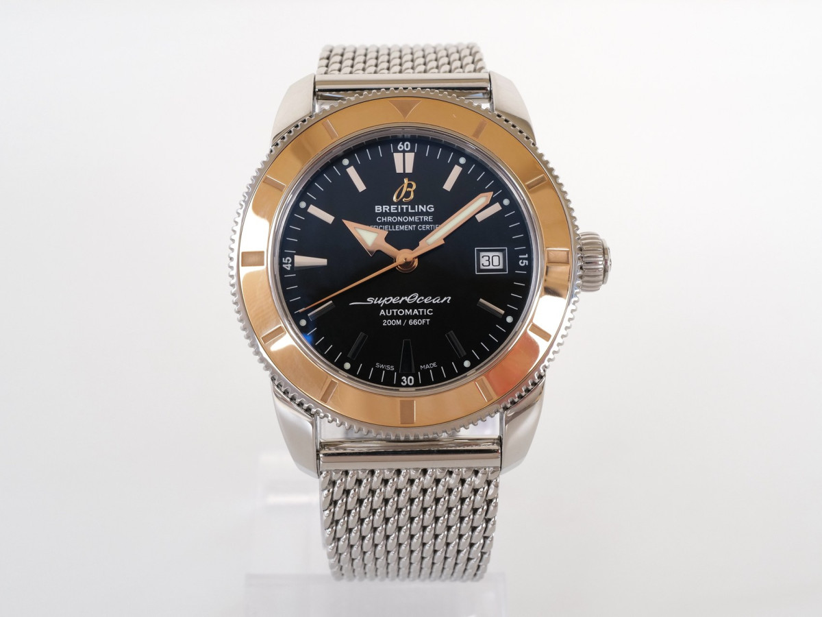 Швейцарський годинник Breitling Superocean Heritage 42 Steel Rose Gold