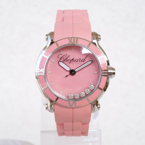 Швейцарський годинник Chopard Happy Sport 36 Pink Dial 5 Diamonds Quartz