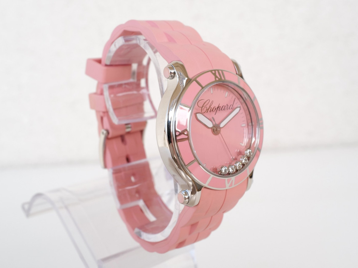Swiss watch Chopard Happy Sport 36 Pink Dial 5 Diamonds Quartz