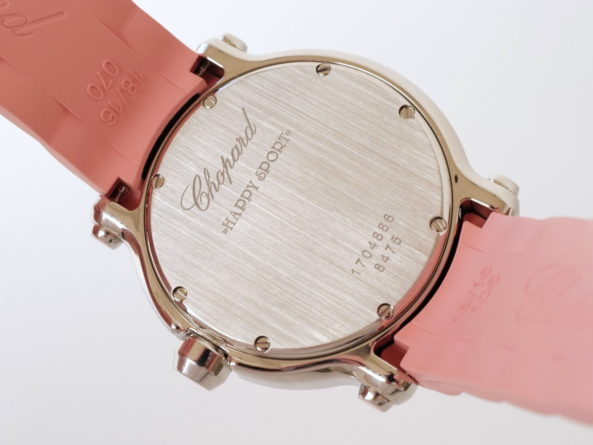 Swiss watch Chopard Happy Sport 36 Pink Dial 5 Diamonds Quartz